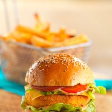 Hamburger au poulet croustillant